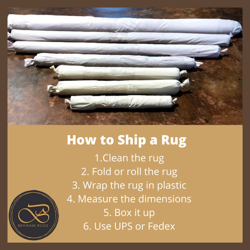 rug shipping packaging examples UPS FedEx